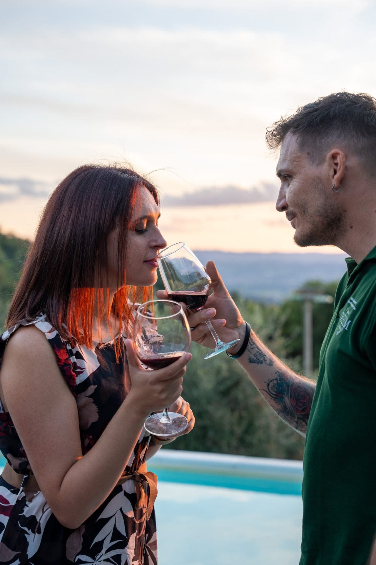 Tramonto fra le vigne